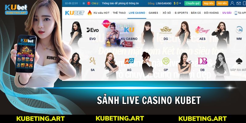Không gian casino kubet đẳng cấp như các sòng bạc lớn