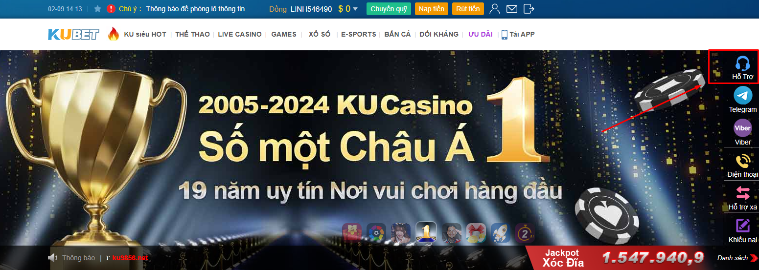 Những trường hợp người chơi nên liên hệ với Kubet