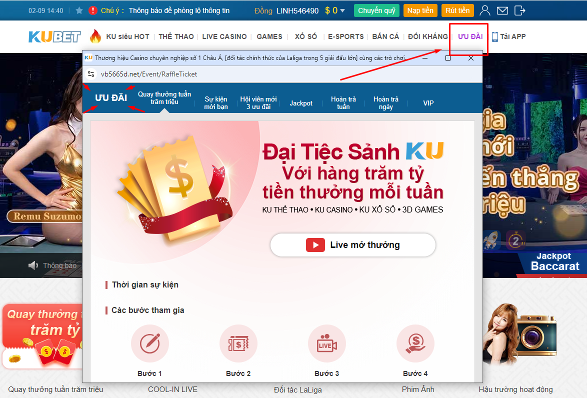 giới thiệu nhận khuyến mãi kubet