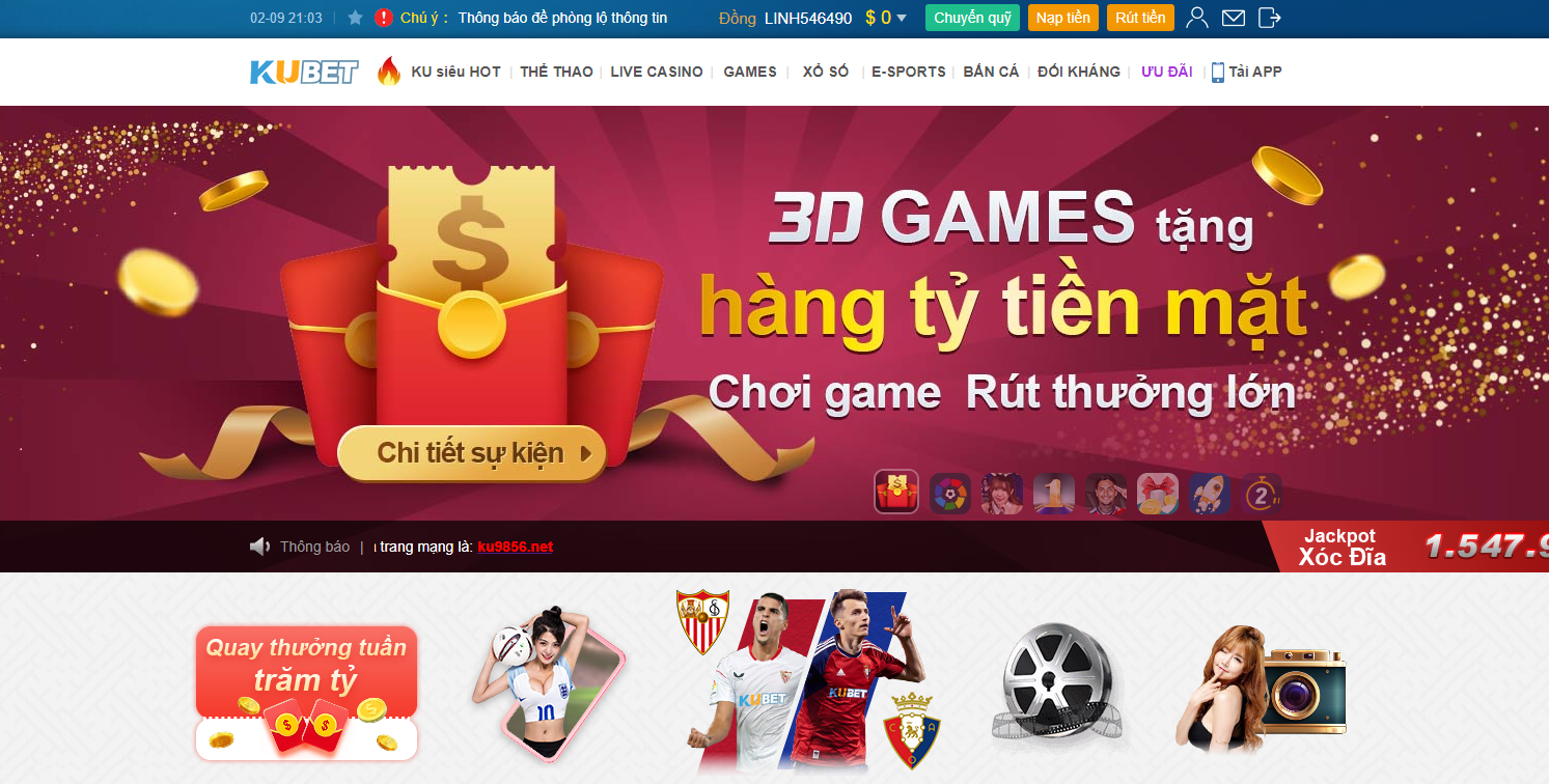 Giao diện đơn giản nhưng lại làm hài lòng hội viên kubet